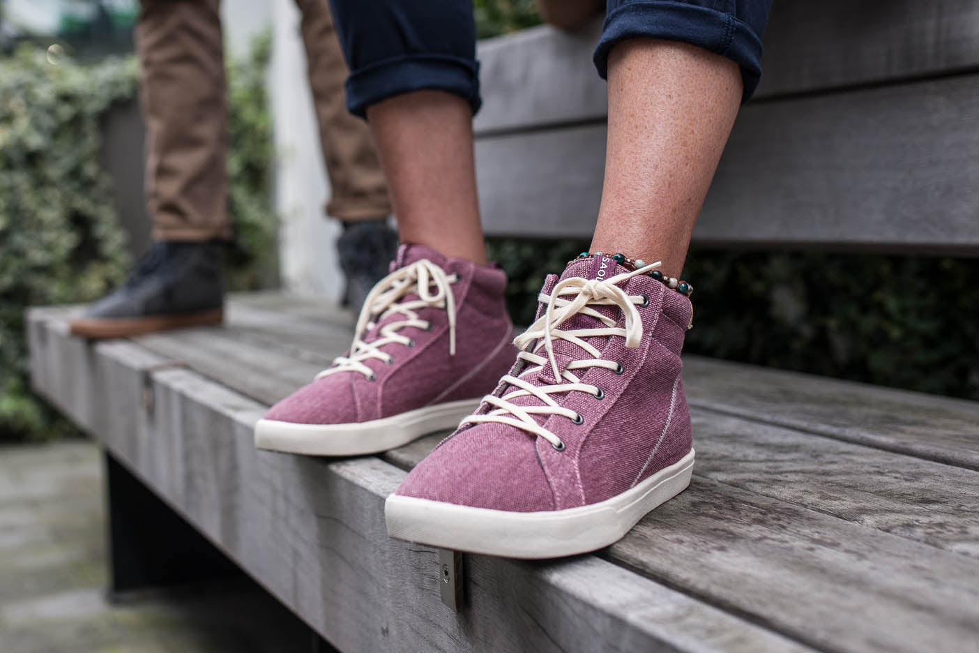 92234 - Damen vegan Sneaker Damen Wanaka Canvas Burgundy 92234 - Damen vegan Sneaker Damen Wanaka Canvas Burgundy