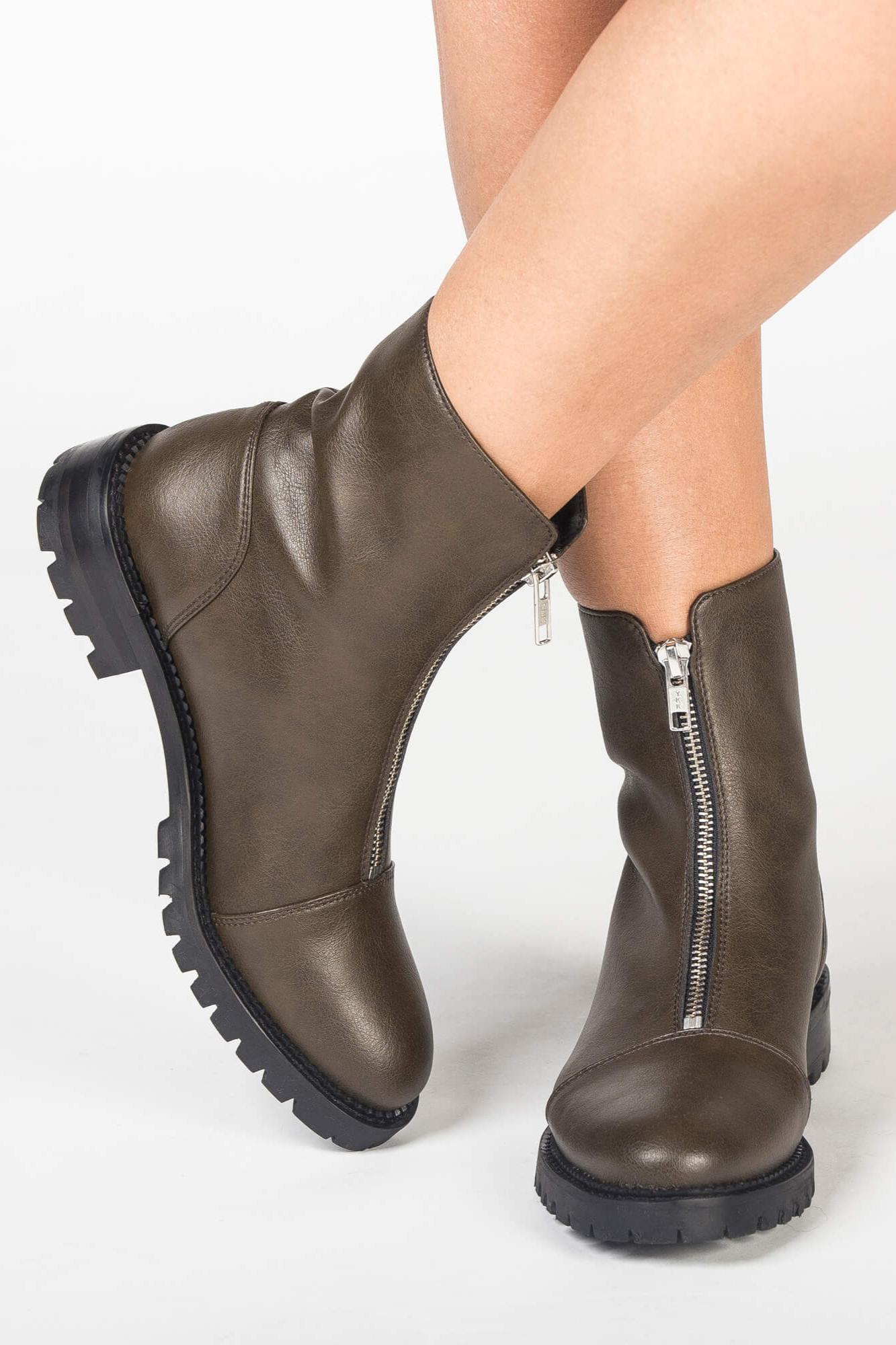 NAE Damen vegan Stiefel Tecla Grün