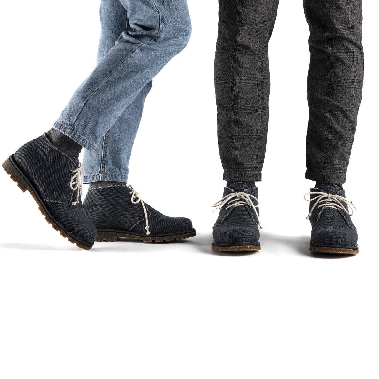 92296 - Herren vegan Desert Boots Peta Schwarz