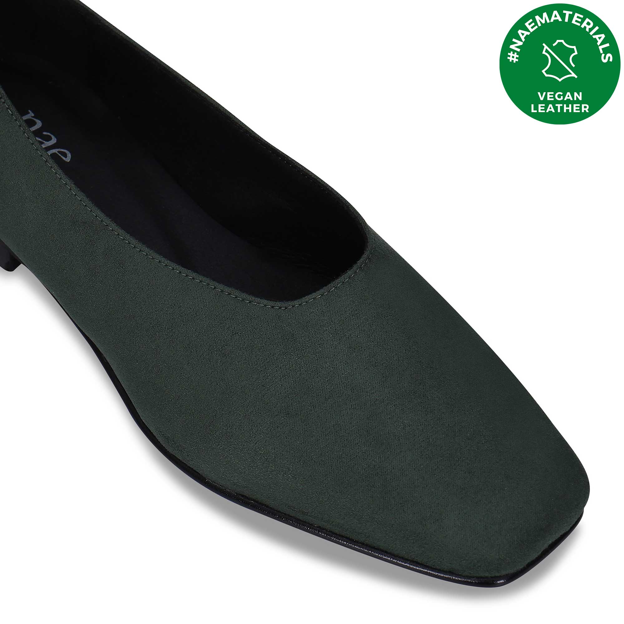 NAE womens vegan Ballerinas Melita Green