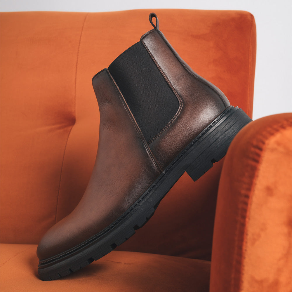 NAE men vegan Chelsea Boots Lukas Brown