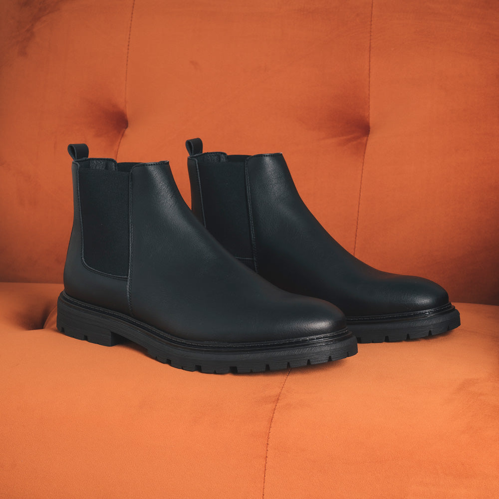 NAE men vegan Chelsea Boots Lukas Black