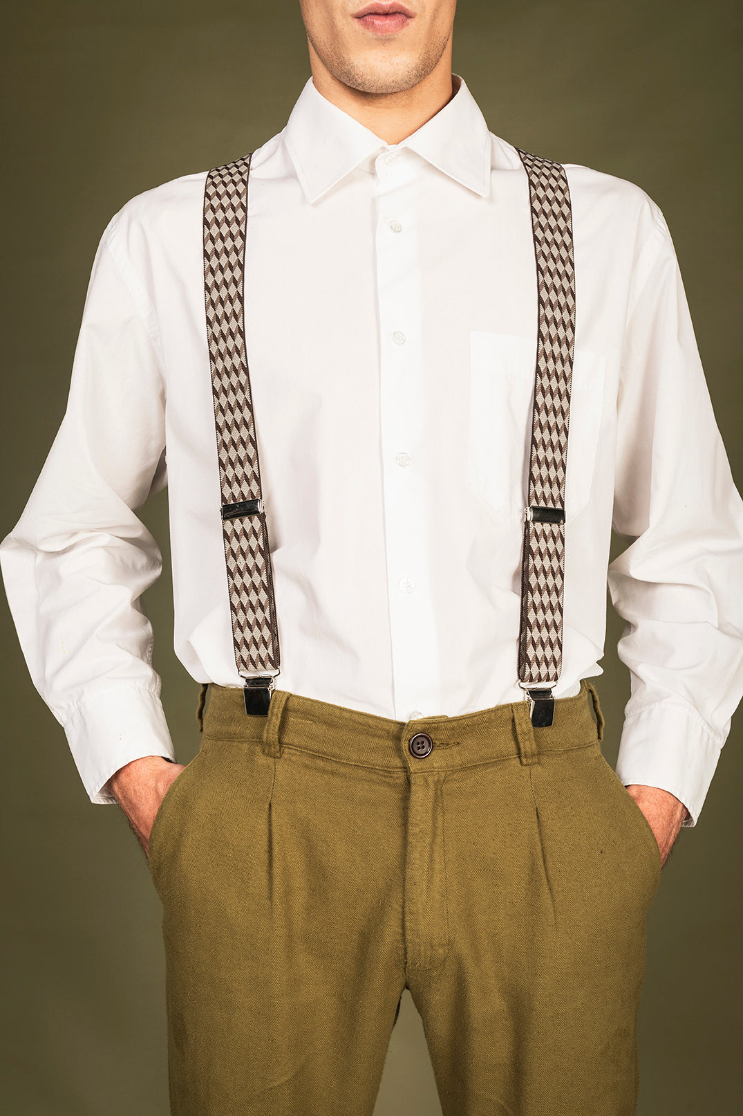 NAE Hosenträger Hugo Brown