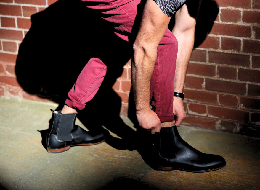 NAE men vegan Chelsea Boots Basti Black