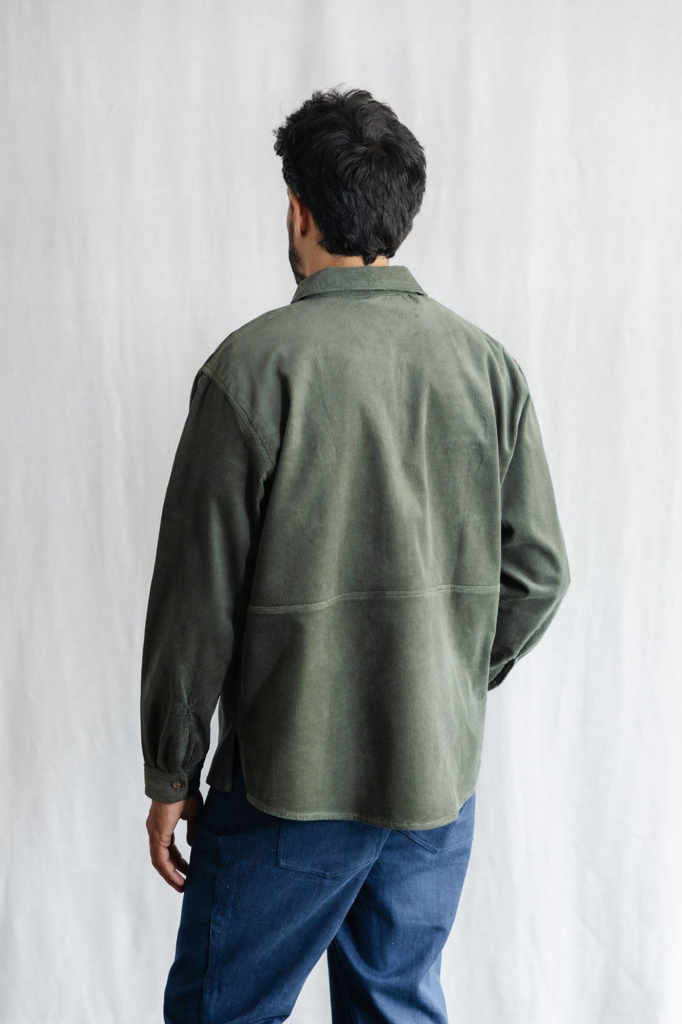 Jyoti Fair Works men vegan Overshirt Kal Pistachio