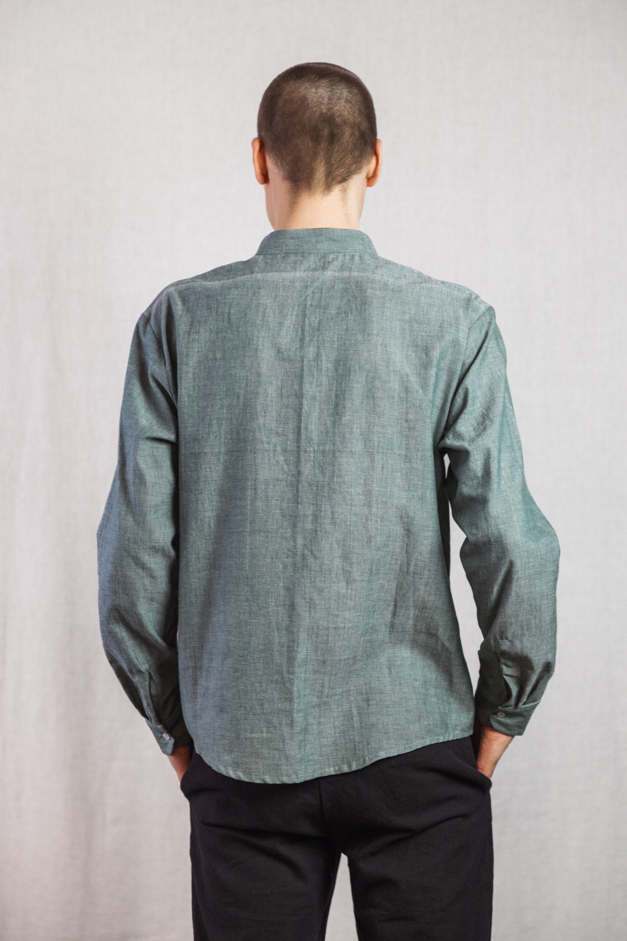 slim fit dress slacks Men's Basic Solid Color Button Up Dress Shirt (Apple Green), Apple Green / 5X-Large/21-21.5 Neck/36-37 Sleeve main image 0