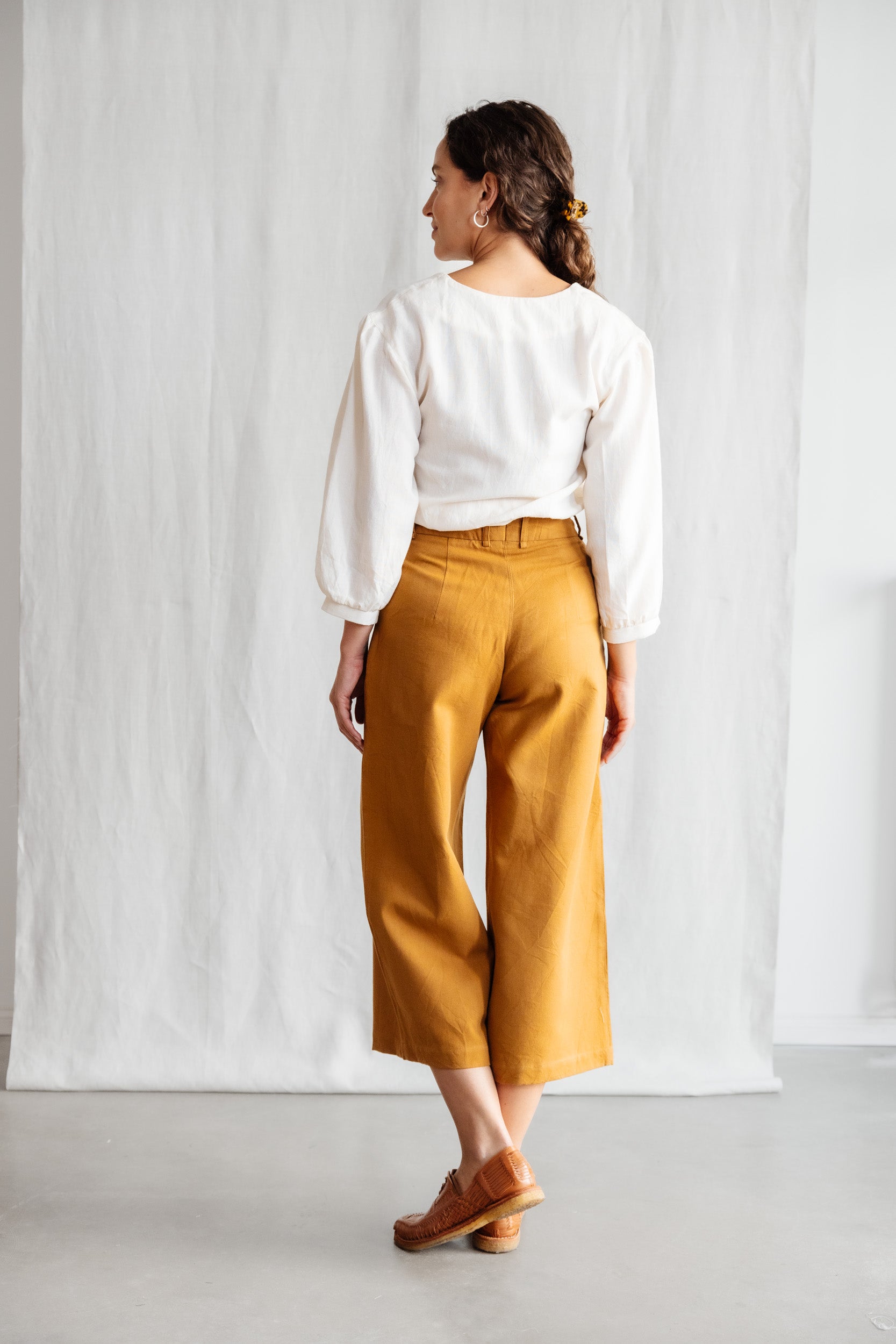 Jyoti Fair Works womens vegan Culotte Hema Curry