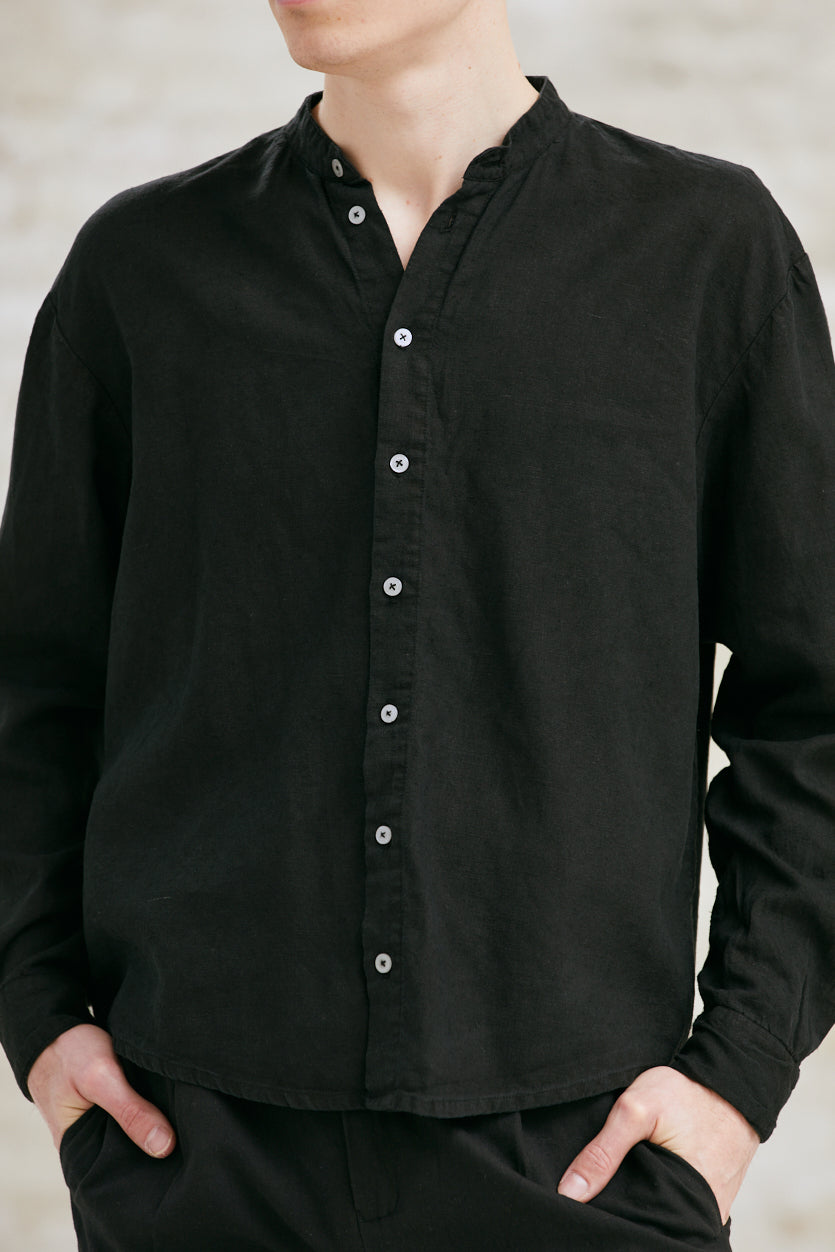 92517 - Herren vegan Hemd Harish Schwarz