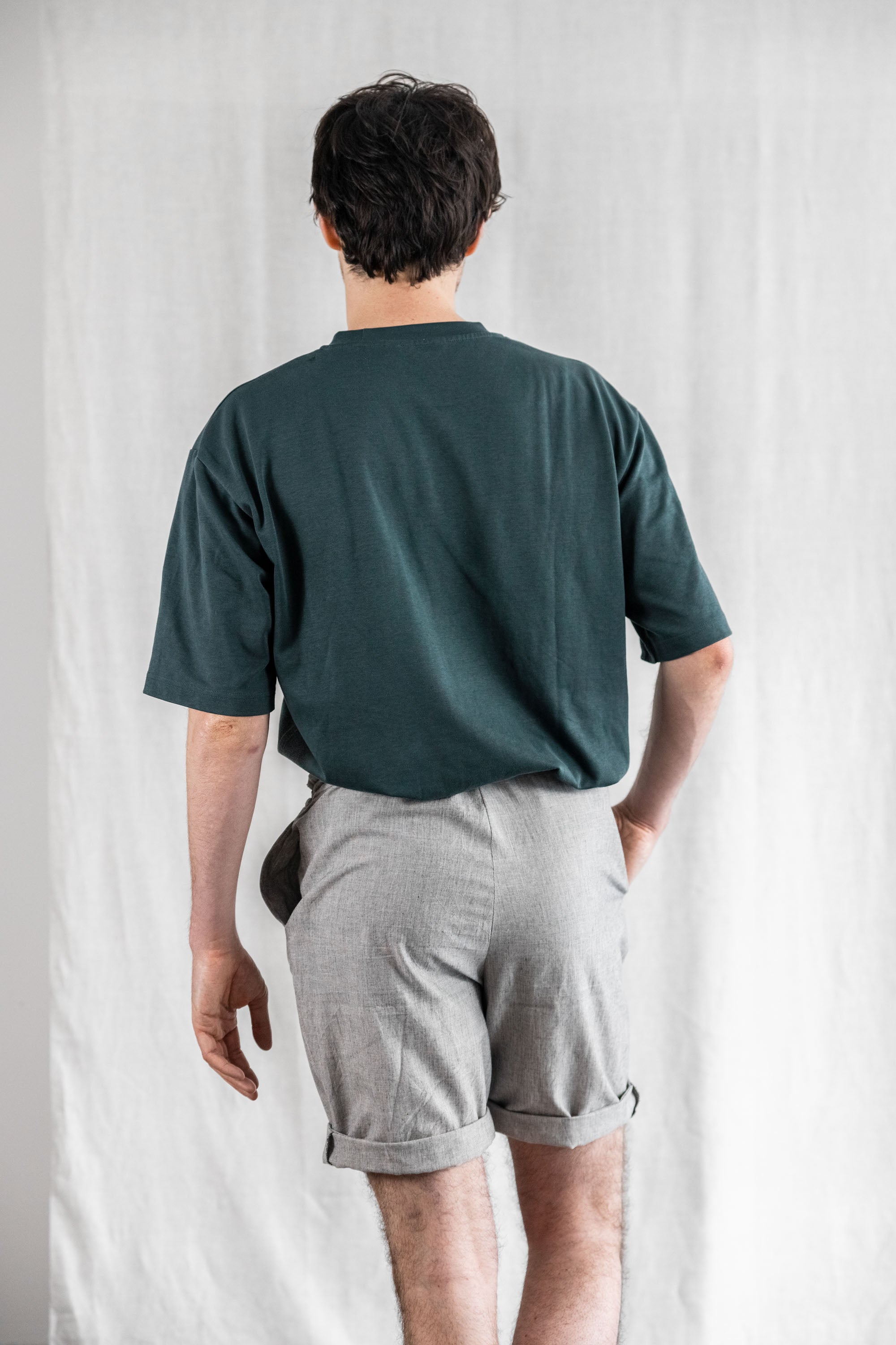 Jyoti - Fair Works men vegan Shorts Devaki Light Grey