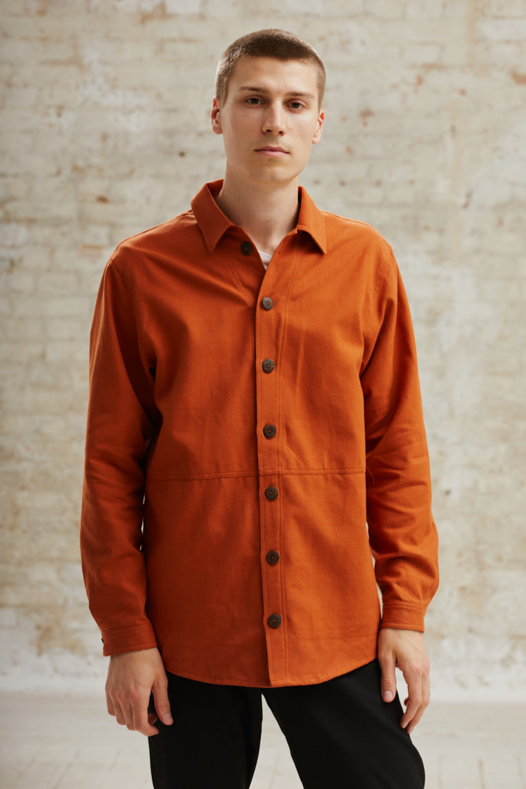 92609 - Herren vegan Ãœberhemd Daladal Rost