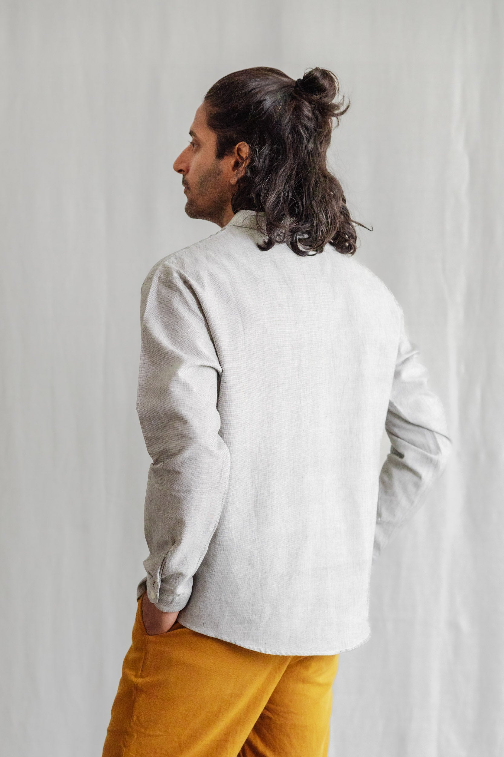 Jyoti - Fair Works men vegan Tunic Tanu Light Grey