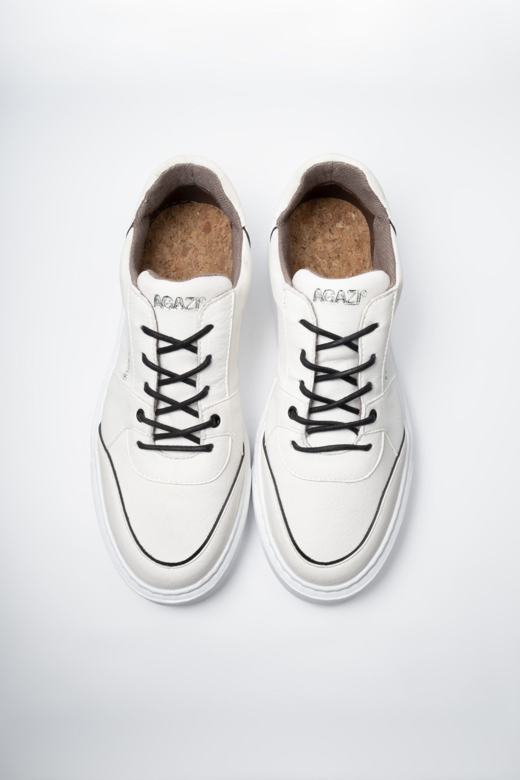 AGAZI womens vegan Sneakers Emi Off White
