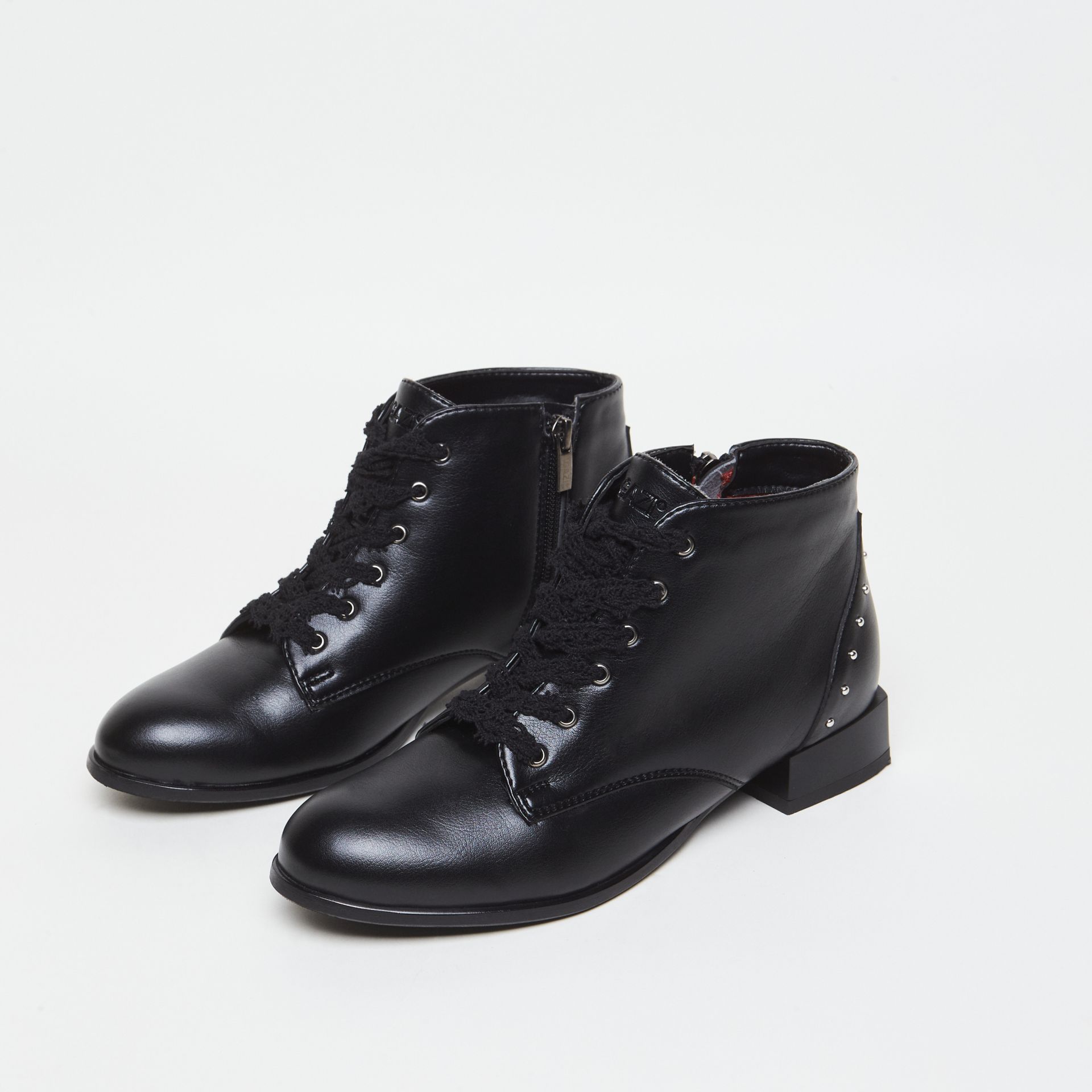 AGAZI womens vegan Boots Alex Black