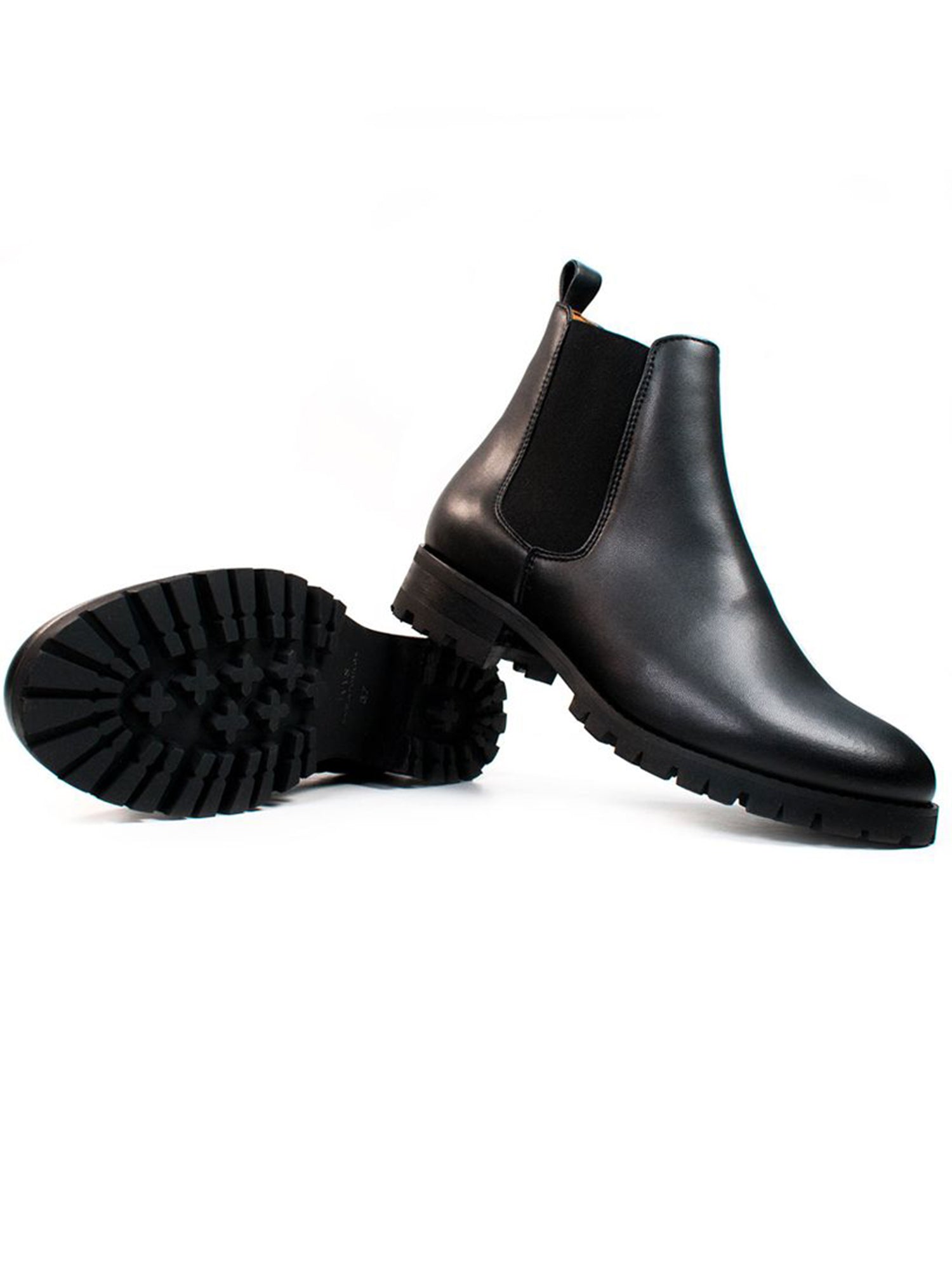 Will's Vegan Store men vegan Chelsea Boots Men Wide Fit Luxe Deep Tread Black