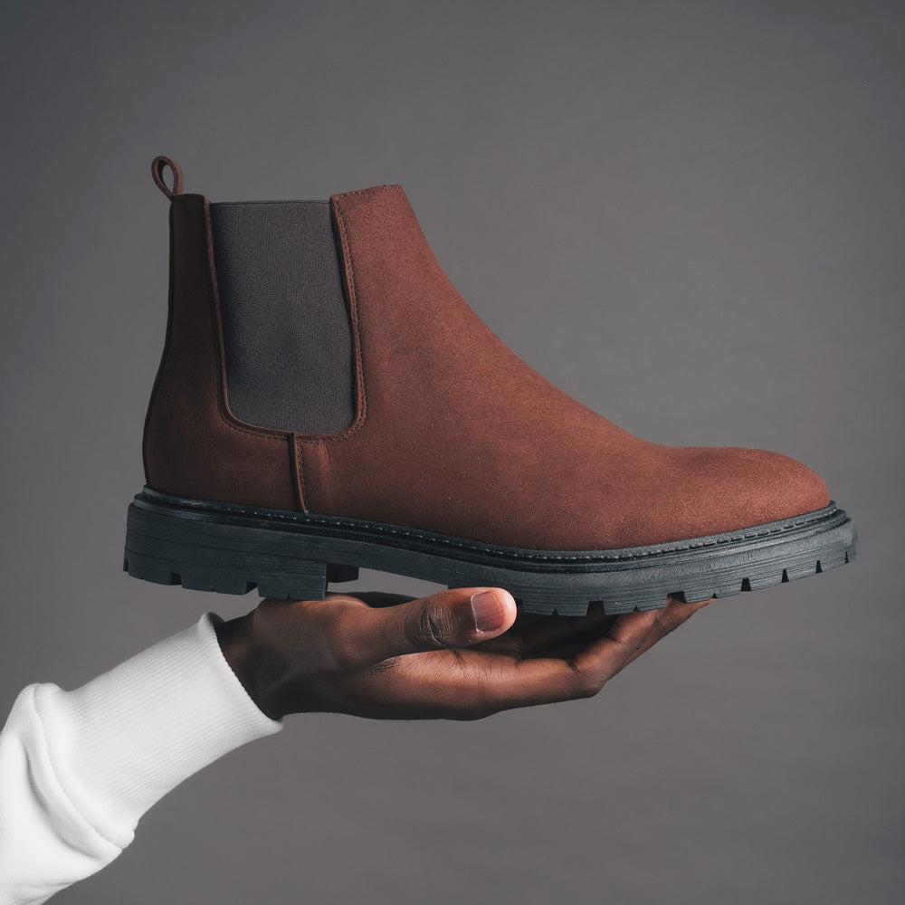 NAE men vegan Chelsea Boots Men Faber Brown