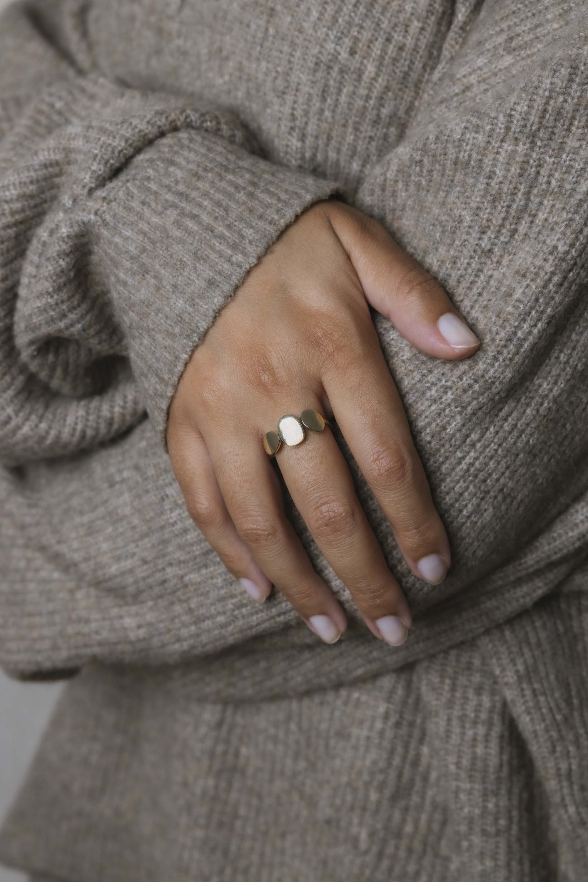 Jyoti Fair Works womens vegan Ring Patthar Brass