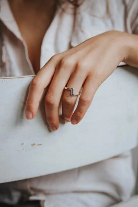 Jyoti Fair Works Damen vegan Ring Loni Silber