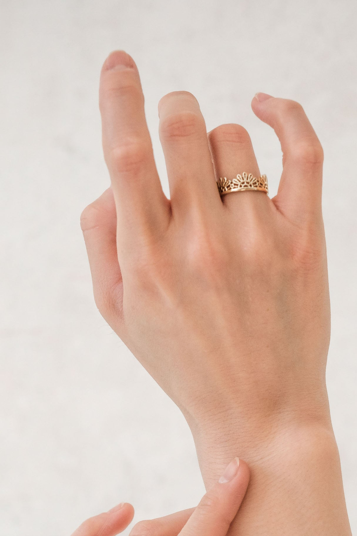 Jyoti Fair Works womens vegan Ring Reva Brass