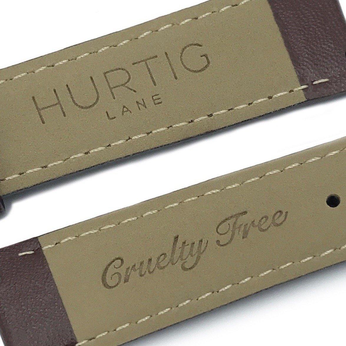 Hurtig Lane men vegan Watch Strap Chestnut & Black