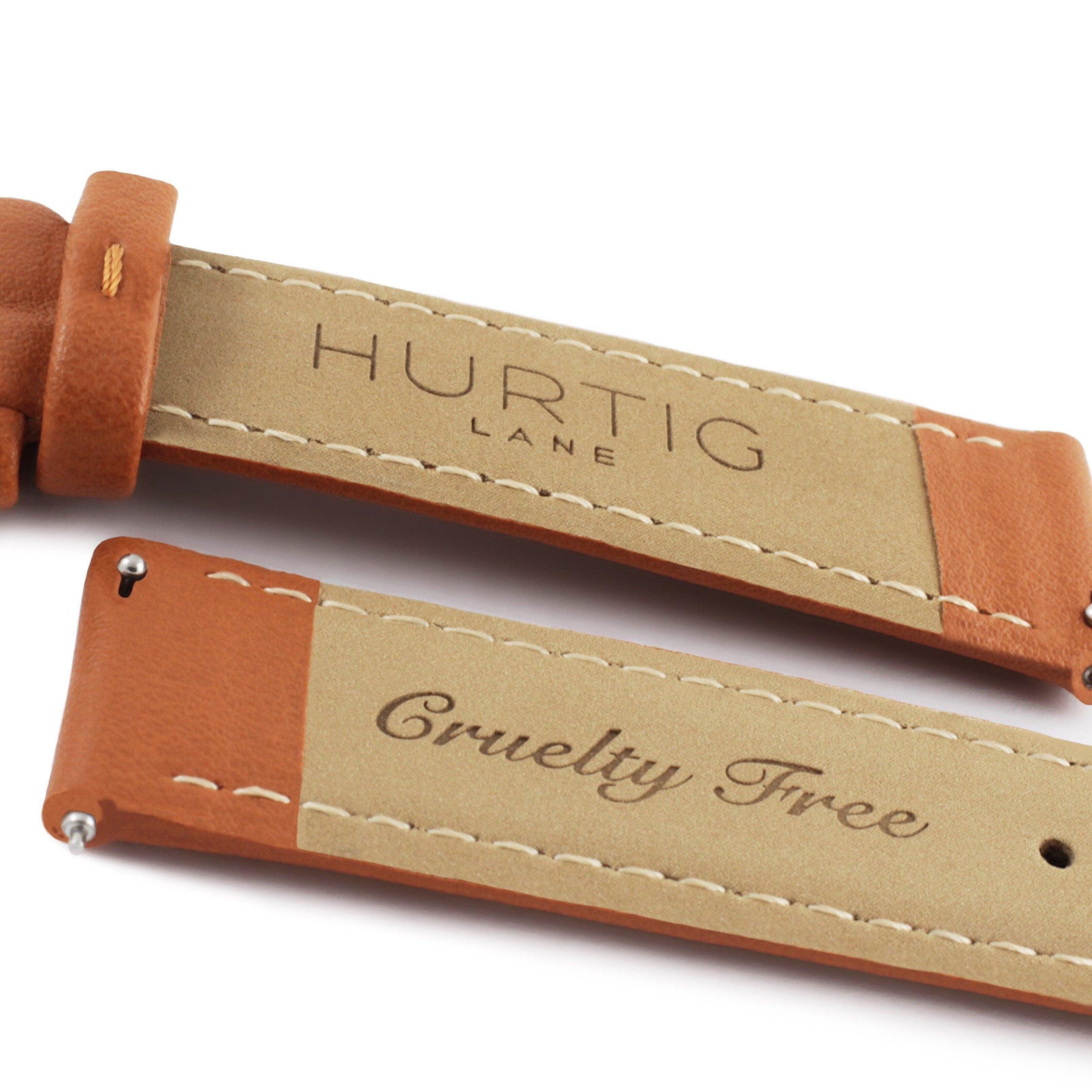 Hurtig Lane men vegan Watch Strap Tan & Gold