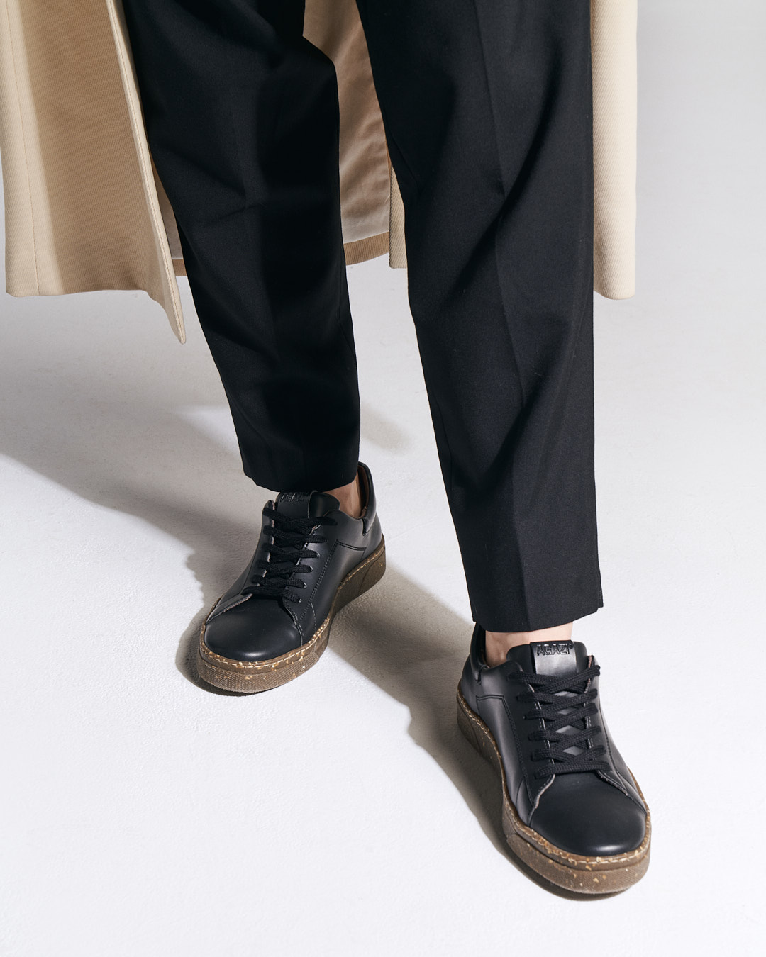 AGAZI men vegan Sneakers Jacob Black