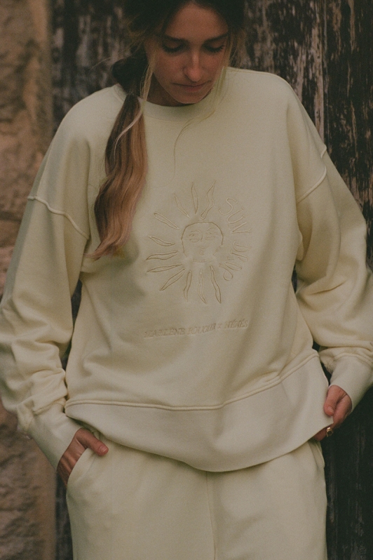 NÃ©nÃ©s Damen vegan Sweatshirt Beige