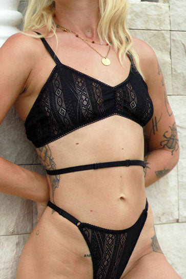 Image of Anekdot dames vegan Bralette Darling Gekruiste Lage Rug