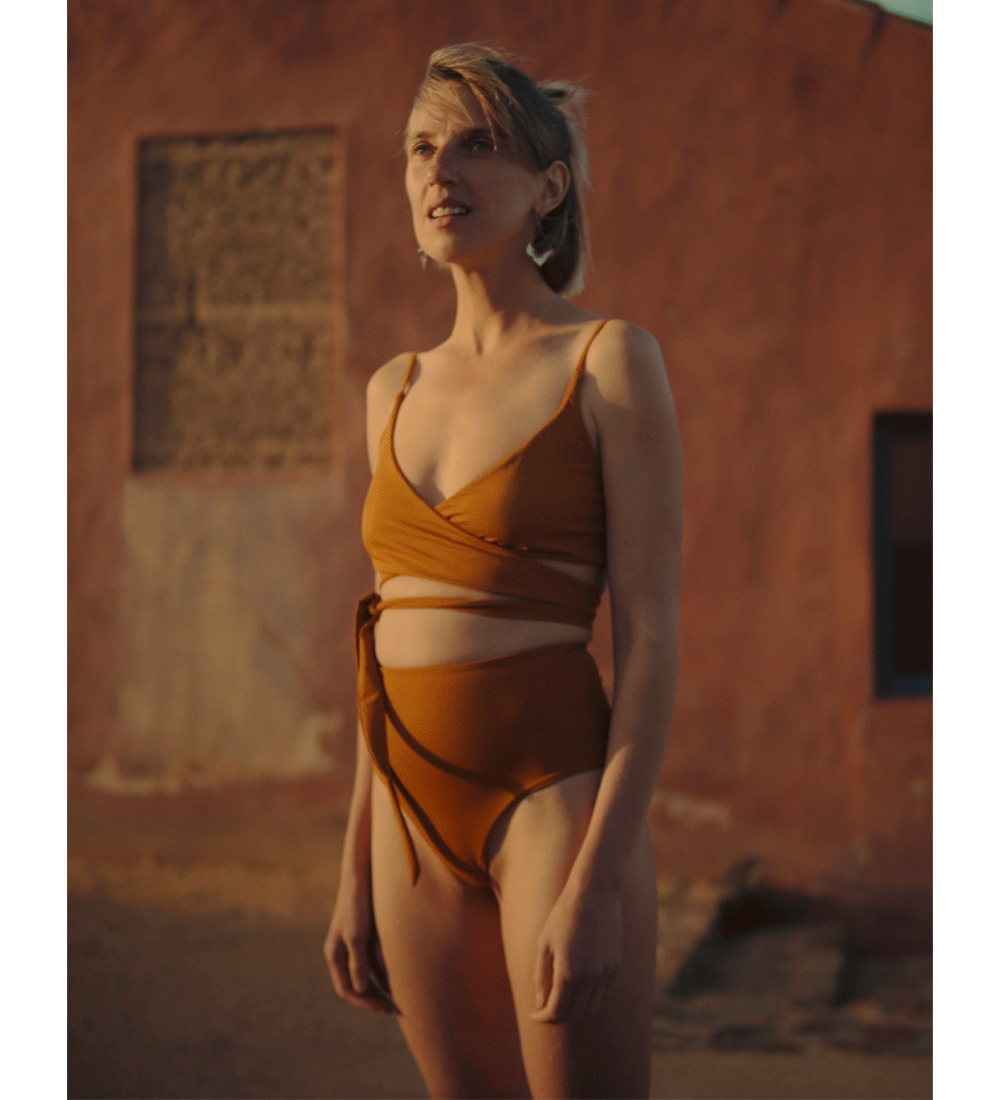59985 - Damen vegan Lin Bikinioberteil Ockergelb 59985 - Damen vegan Lin Bikinioberteil Ockergelb