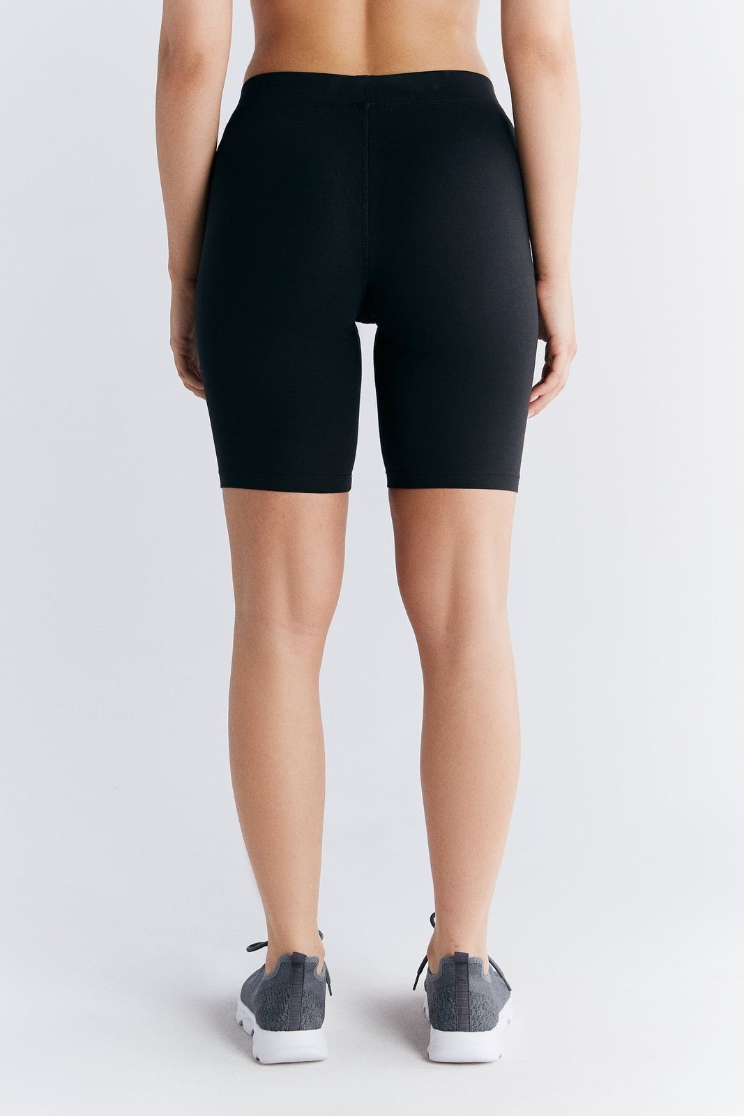 Leela Cotton womens vegan Cycling Shorts Black