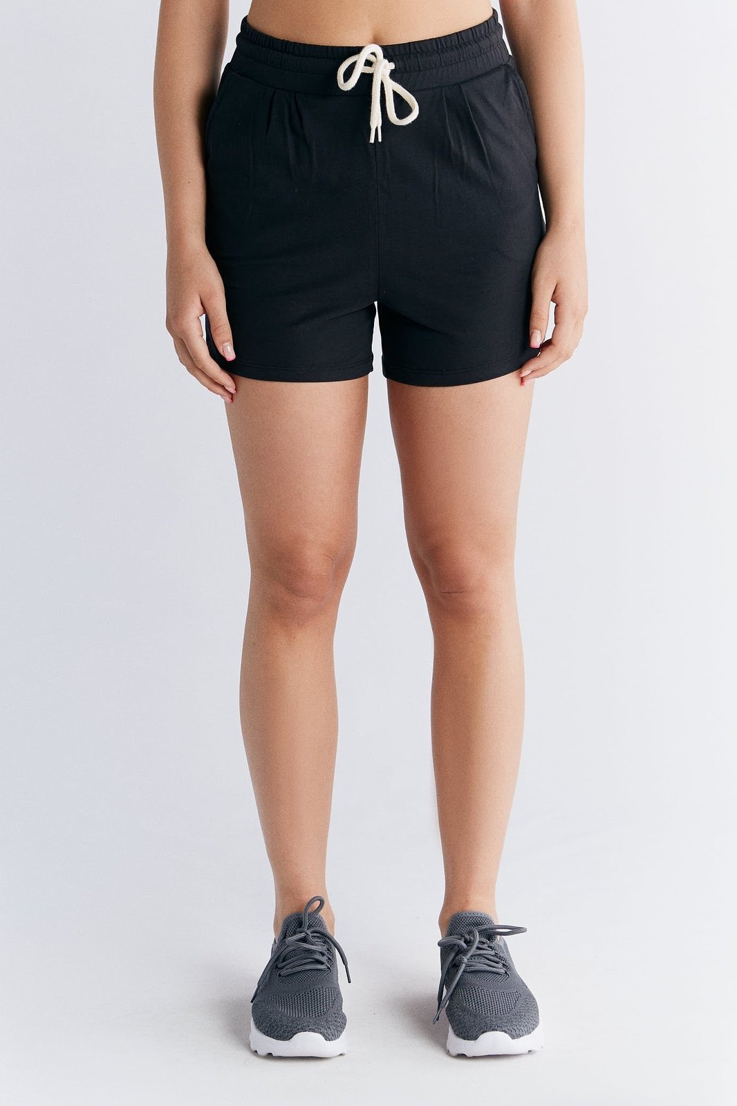 Leela Cotton womens vegan Pyjama Shorts Black