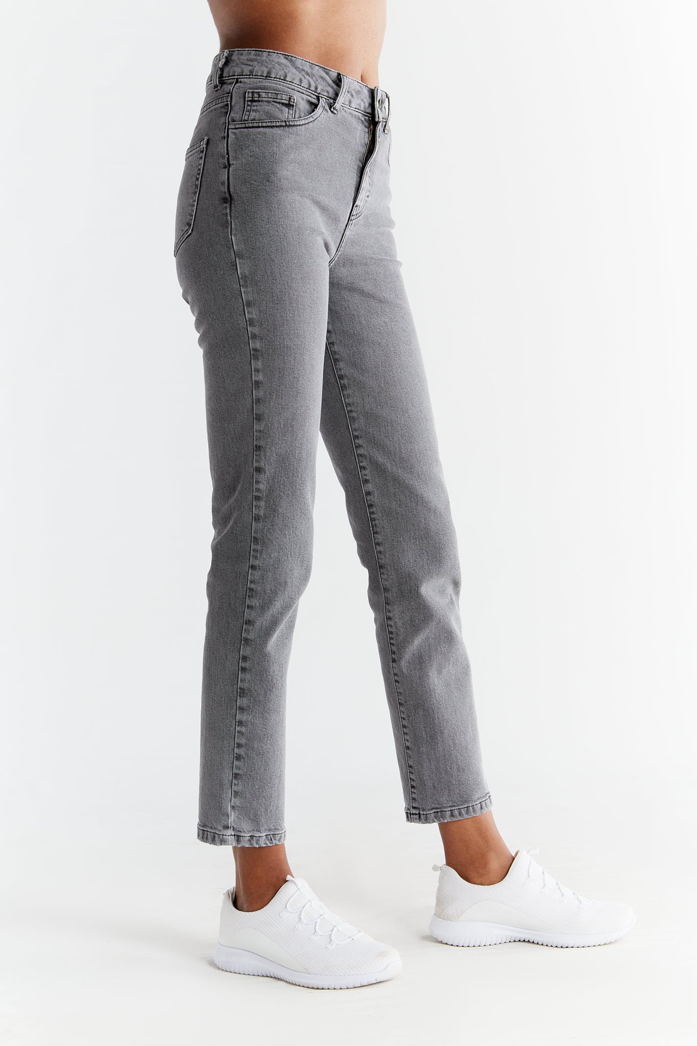 94160 - Damen vegan Jeans Regular Fit Iron Gray