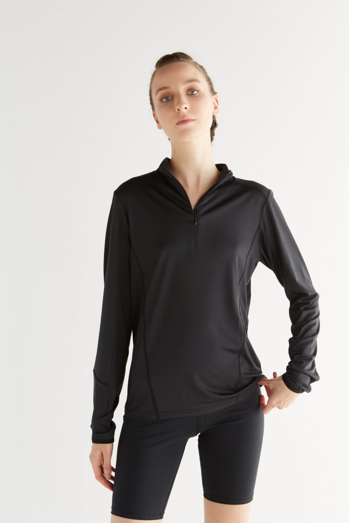 True North men vegan Troyer Unisex Long Sleeve Black