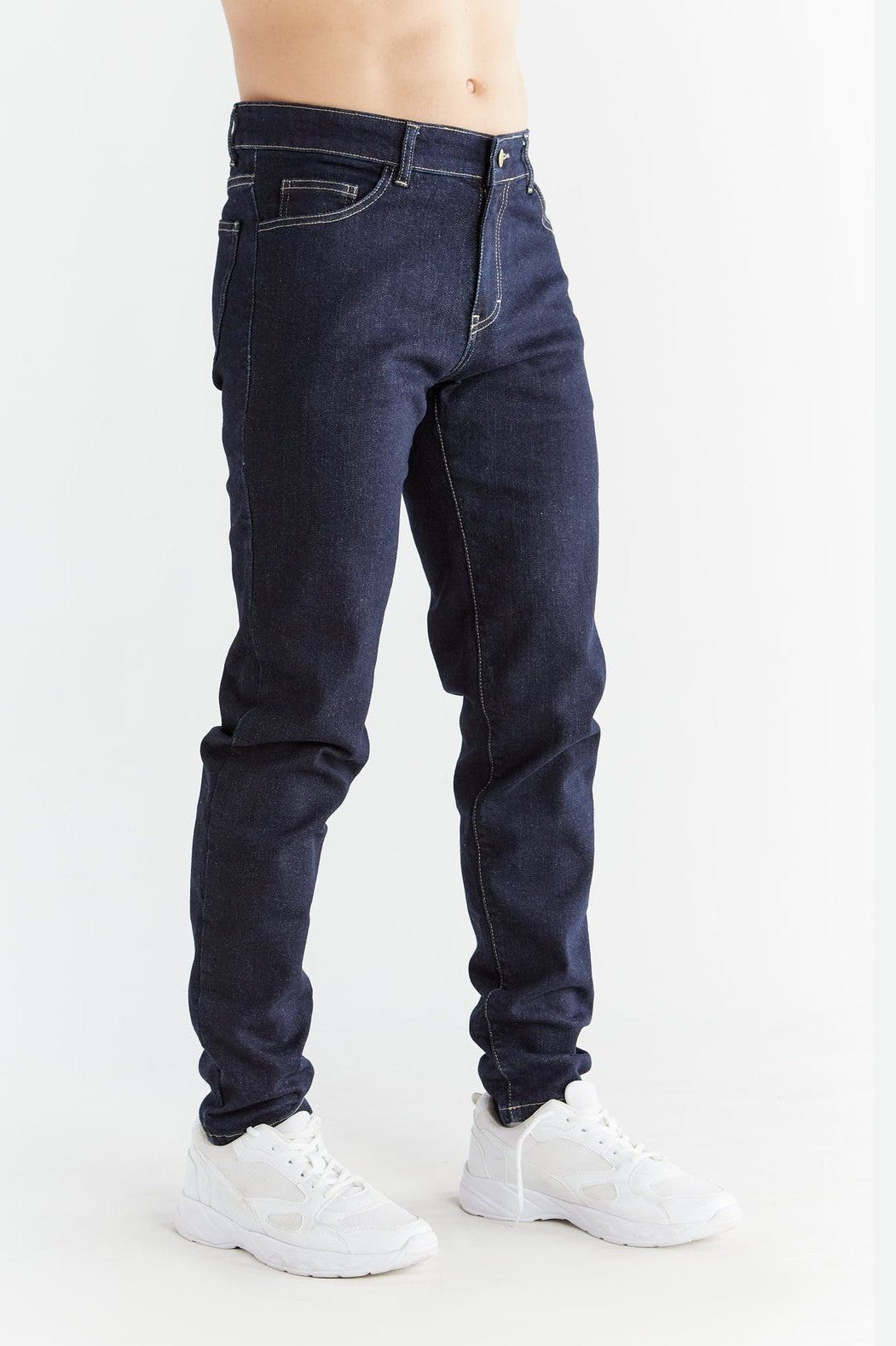 Evermind men vegan Jeans Slim Fit Dark Slate Blue