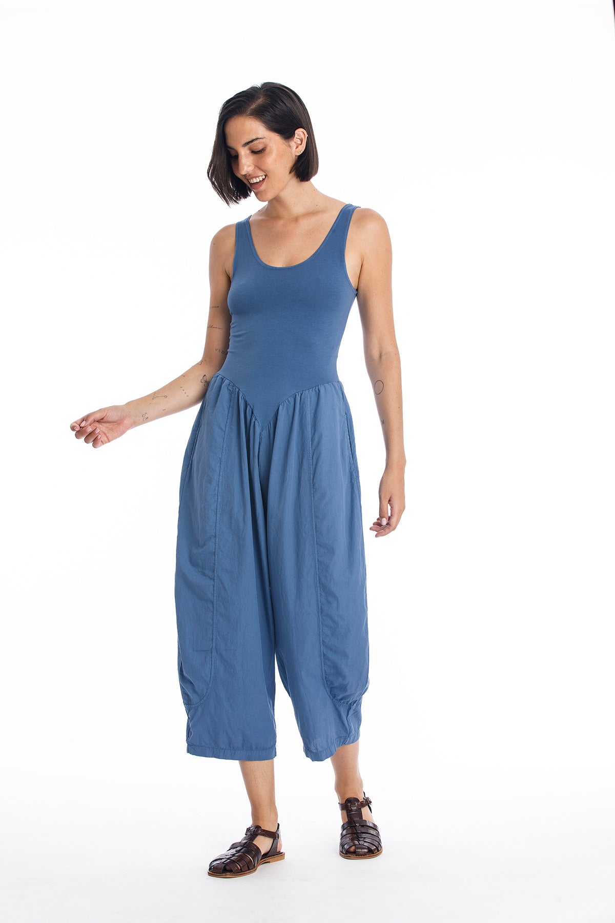 RAVENS VIEW IBIZA Damen vegan Jumpsuit Orient Indigoblau