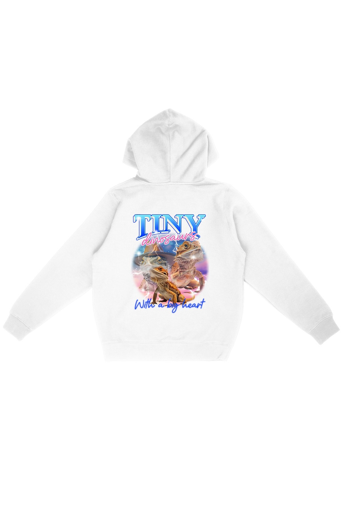 Oat Milk Club Damen vegan Hoodie Tiny Dinosaurs WeiÃŸ
