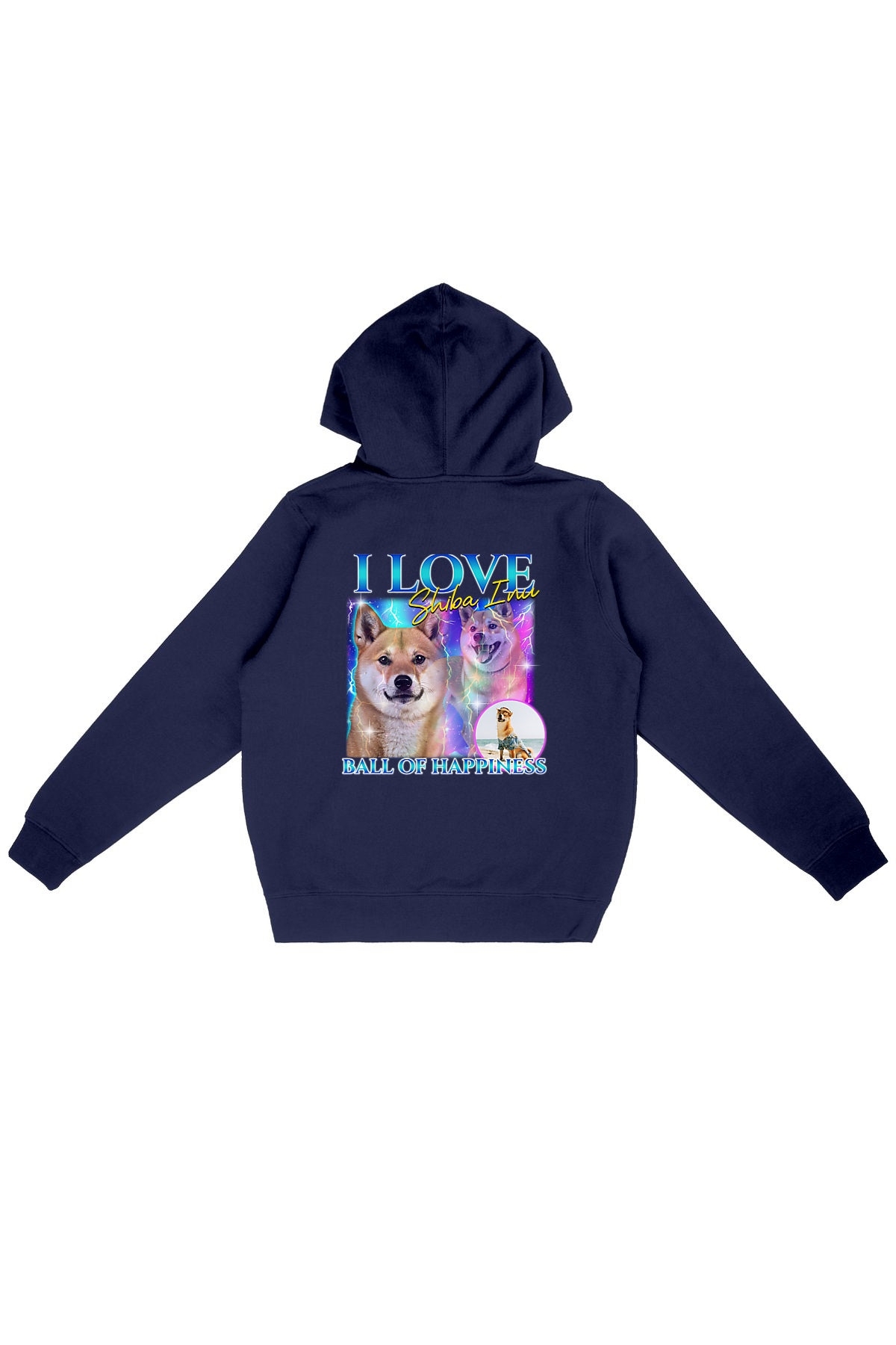 Oat Milk Club Damen vegan Hoodie Ball Of Happiness Marineblau