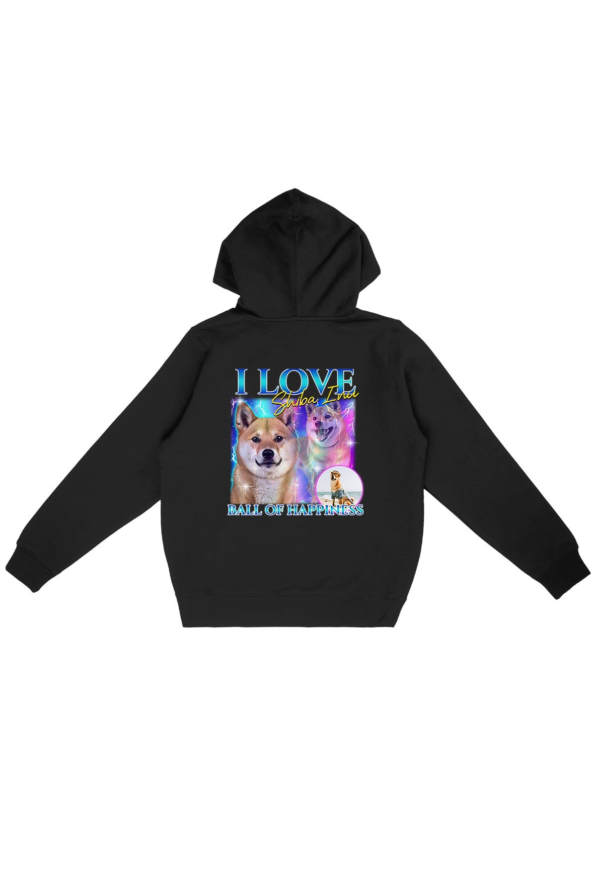 Oat Milk Club Damen vegan Hoodie Ball Of Happiness Schwarz