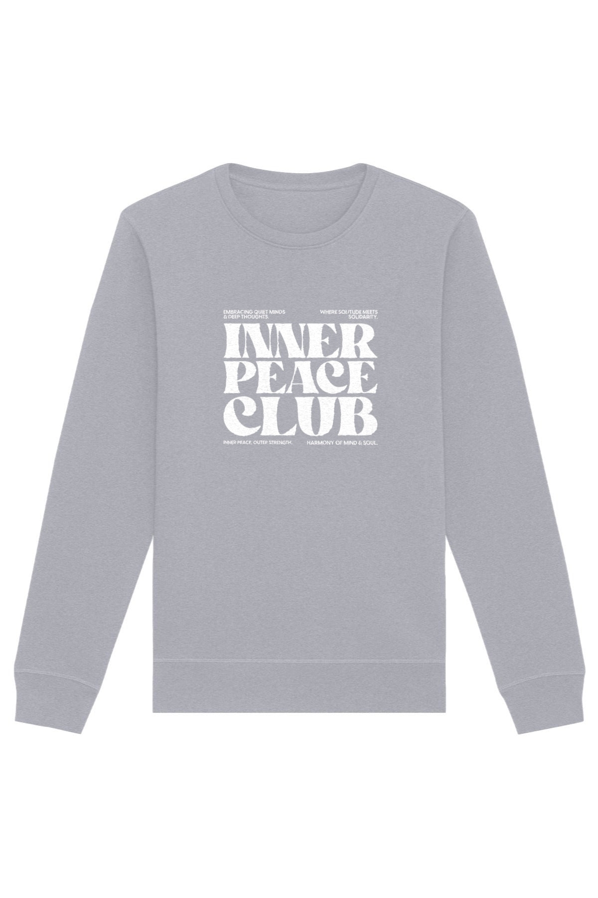 Oat Milk Club Damen vegan Sweatshirt Inner Peace Club Heather Grey