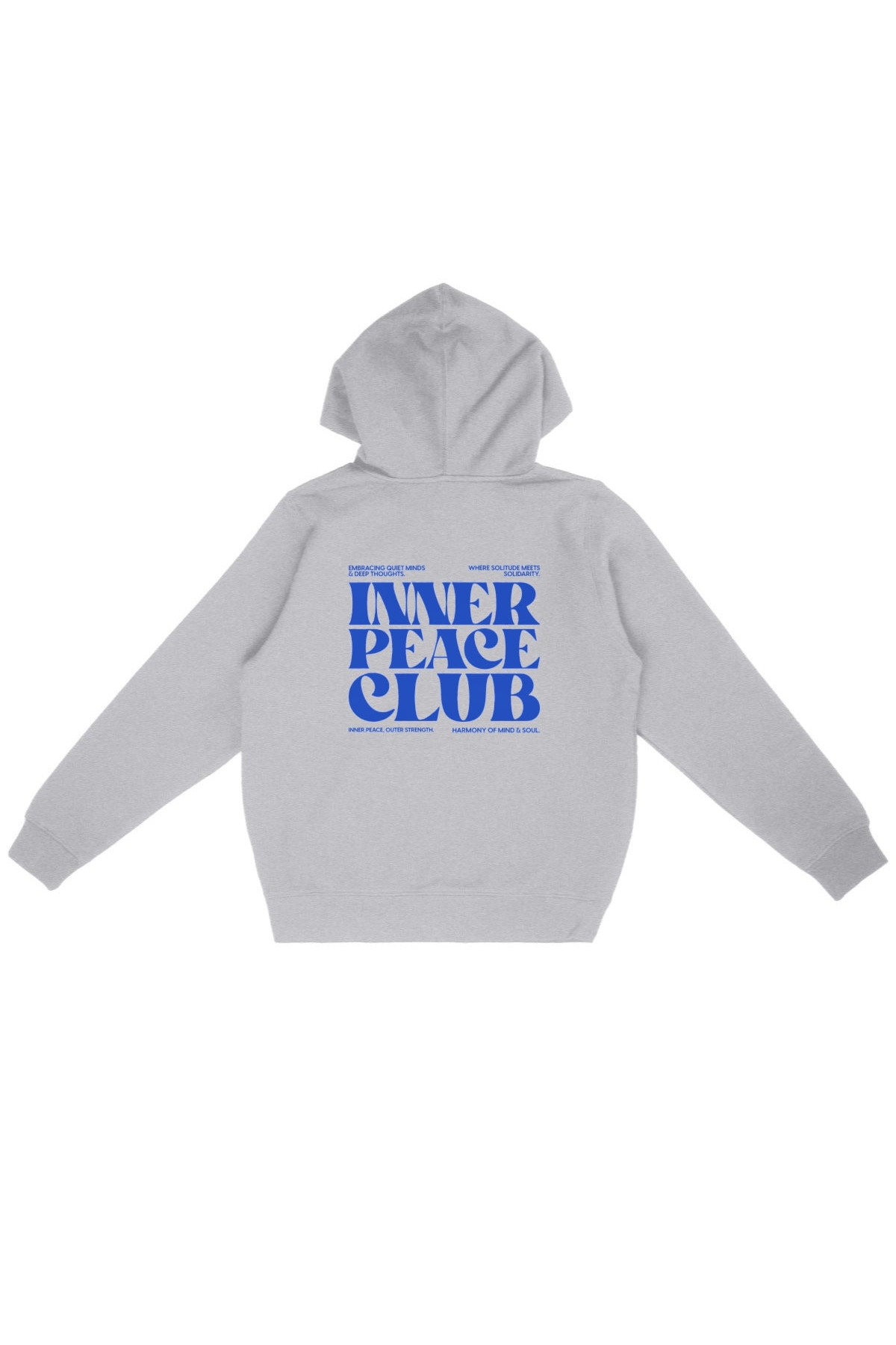 Oat Milk Club Damen vegan Hoodie Inner Peace Club Heather Grey