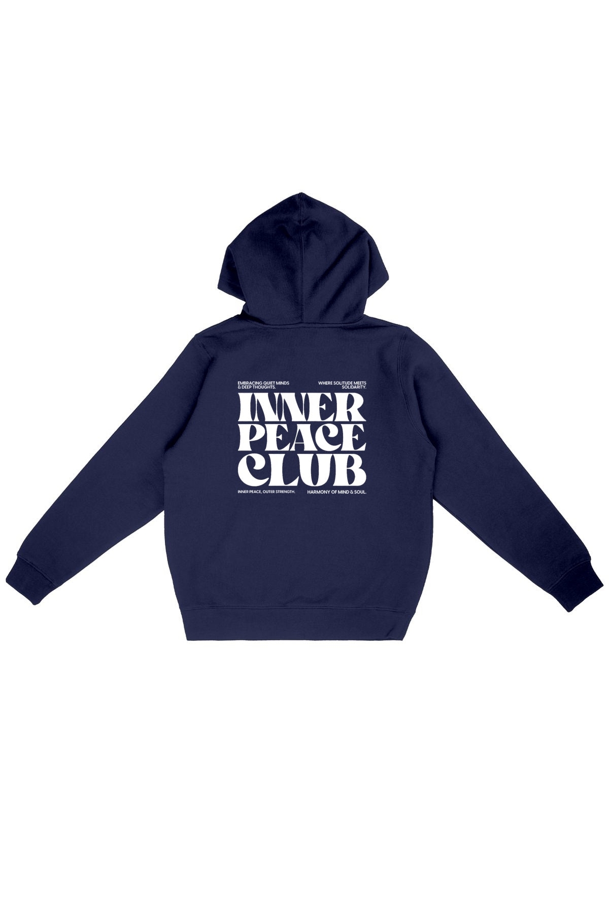 Oat Milk Club Damen vegan Hoodie Inner Peace Club Marineblau