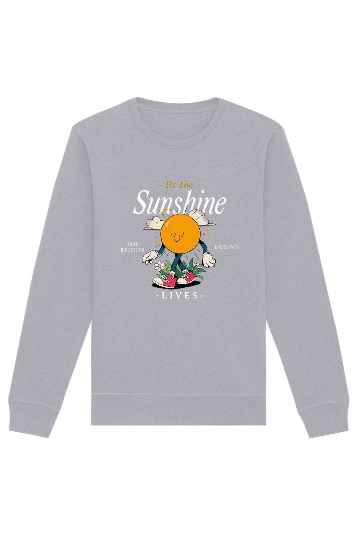 Oat Milk Club Damen vegan Sweatshirt Be The Sunshine Heather Grey