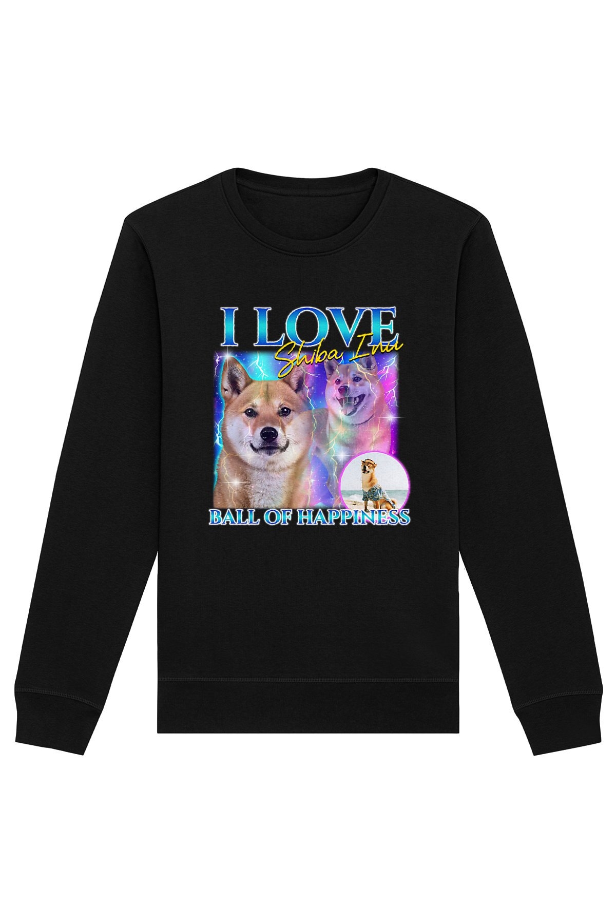Oat Milk Club Damen vegan Sweatshirt Ball Of Happiness Schwarz