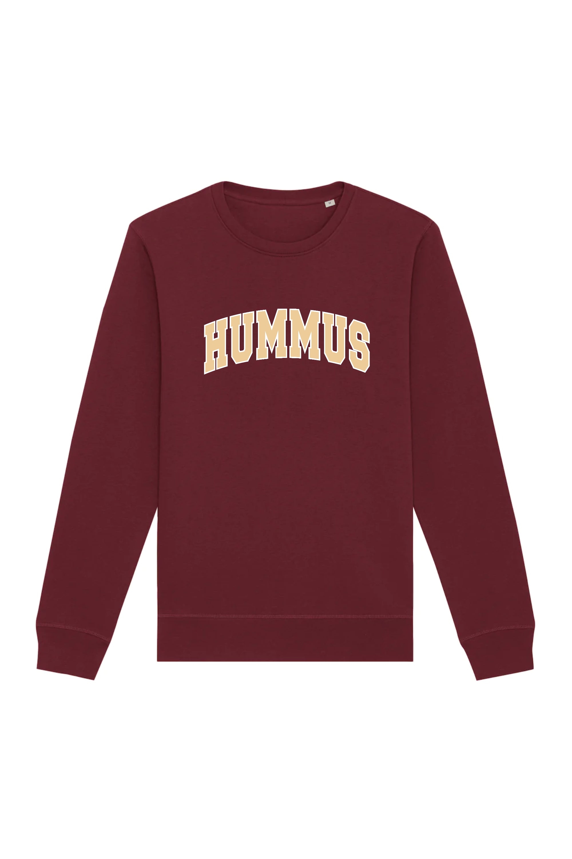 Oat Milk Club Damen vegan Sweatshirt Hummus Unisex Maroon