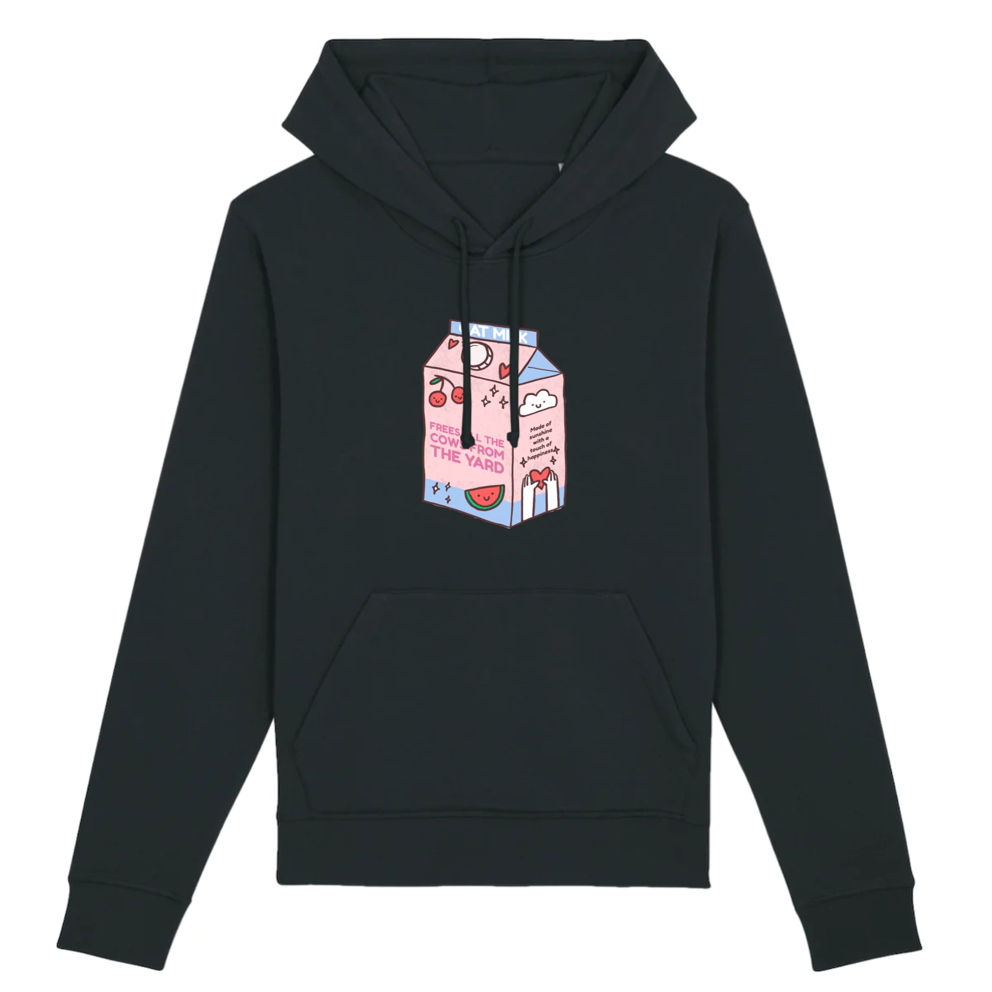 Oat Milk Club Hoodie My Oat Milk Frees All The Cows From The Yard Unisex Black