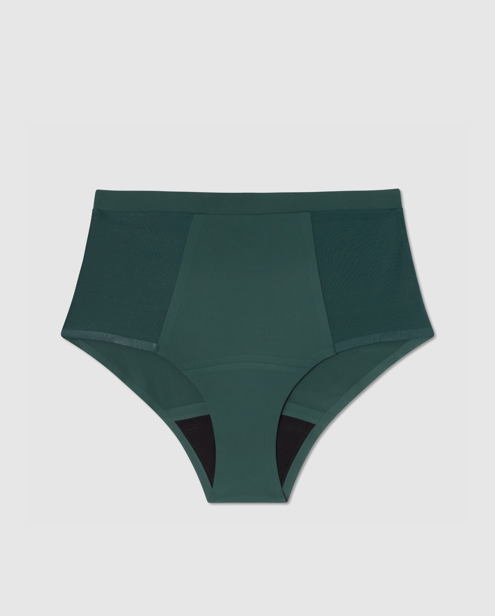Understatement womens vegan Micro Period Highwaist Briefs Pine Green