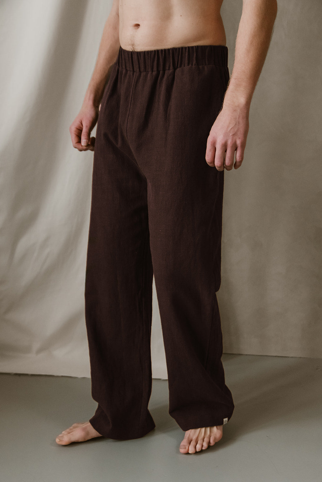 The View Yoga men vegan Pants Men Teya Brown
