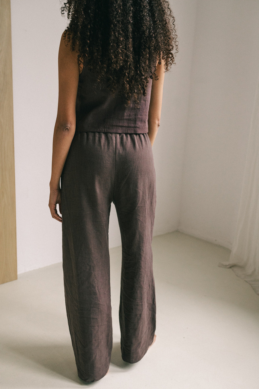 The View Yoga womens vegan Pants Teya Brown