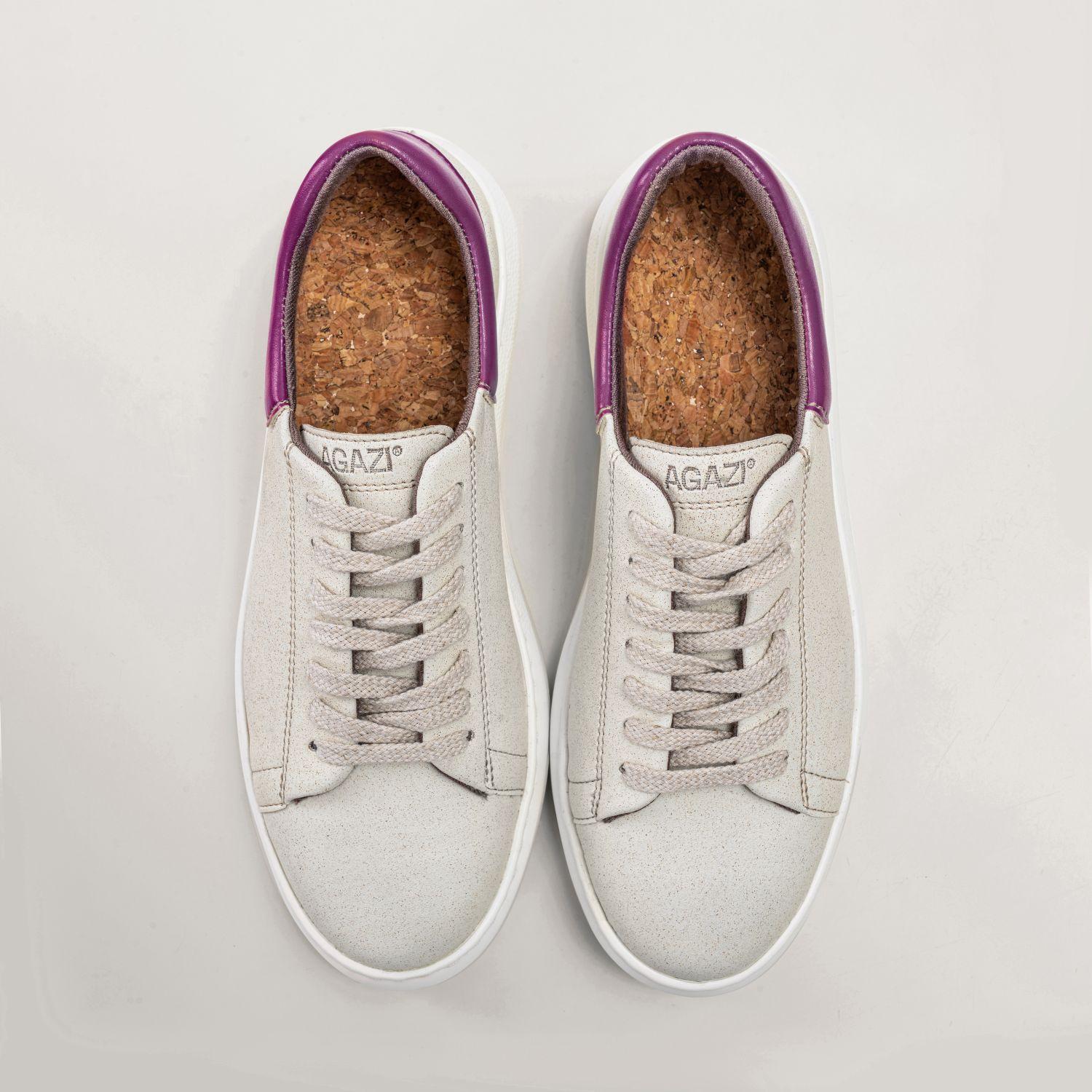 AGAZI womens vegan Sneakers Emma Fucsia