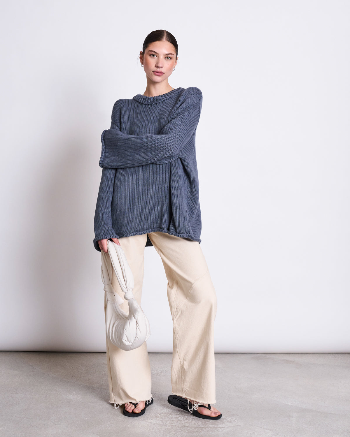 95488 - JAN N JUNE Damen vegan Pullover Sona Turbulence Blau 95488 - JAN N JUNE Damen vegan Pullover Sona Turbulence Blau