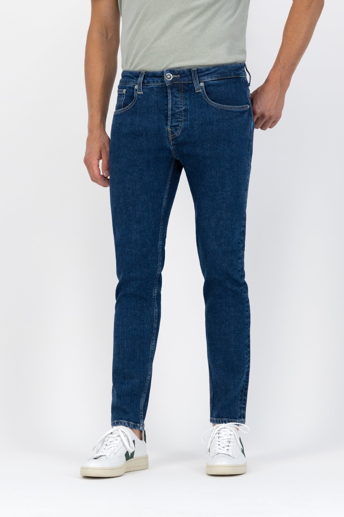 MUD Jeans Herren vegan Jeans Mid Slim Rick Stone Indigo